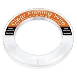 Clear Fishing Line Wire 755 ft, Invisible Monofilament Fishing Line Wire, Nylon String for Hanging Balloons Garland Crafts Picture Decorations, Clear String Threads Cords WUINOID