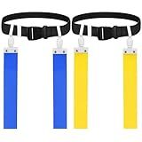 DkOvn Flag Football Belt, 2pcs Adjustable Flag Football Belt with Belt and Flags, for Kids, Youths, Adults