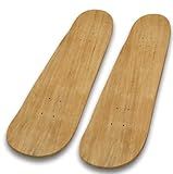 Beipoo 2 Packs 31"x 8" Blank Skateboard Decks,Natural,7-Layer Maple Double Tail Skateboard with Free Grip Tape and Sandpaper,Great for Replacement and Art Painting