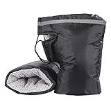 PENINSULA LOVE Universal Motorcycle Handlebar Gloves Windproof Snowmobile Handle Bar Muffs Waterproof ATV Hand Muffs Winter Motorbike Hand Warmer Mitts with Reflective Strips 1 Pair