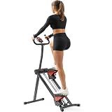 Sunny Health & Fitness Smart Foldable Vertical Step Climber w/Assist Bands
