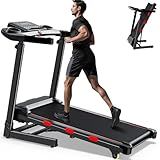 3.5 HP Treadmill with Auto Incline for Home - Heavy Duty Running Treadmill with Handle Bars