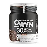 OWYN Only What You Need Pro Elite High Protein Powder, 30g Vegan Protein for Workout Recovery, Delicious Smooth Taste, Zero Sugar, Low Net Carbs, Chocolate, 12 Servings (1.32 LB)