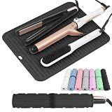 AMIJEAL Oversize Silicone Heat Resistant Mat for Hair Tools(14.2" x 11")