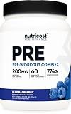 Nutricost Pre-Workout Complex Powder (Blue Raspberry) 60 Servings