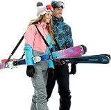 Volk Ski Strap and Pole Carrier - 2 Sets per Pack - Skiing Accessory for Easy Transportation of Your Ski Gear - Feel Comfortable Walking to and From the Mountain - Adjustable Size
