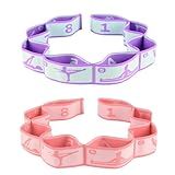 Elastic Yoga Stretching Strap with Loops, CEILIWEN Stretch Straps for Physical Therapy, Pilates Stretch Band, Elastic Exercise Bands, Leg Stretching Strap, Stretch Resistance Bands for Exercise (02)