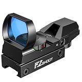 EZshoot Red Green Dot Sight Reflex Sight, 4 Adjustable Reticle Red Dot