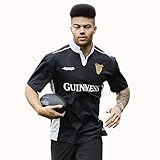Traditional Craft Limited Black/White Performance Short Sleeve Rugby Shirt (Large)