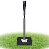 BFWIHM Batting Tee, Baseball Tee (25-37 Inch Height Adjustment), Baseball Tees for Hitting, Softball Tee (Black, 37.02 inch)