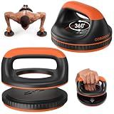 Sportneer Rotating Push Up Bars, Push Up Stands & Push Up Handles for Floor, 360° Rotation for Wrist-Friendly Training with Detachable Twist Board, Non-Slip Home Gym Equipment 300lbs