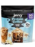 Javvy Protein Coffee for Cold Brew & Iced Coffee, French Vanilla Bean