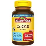 Nature Made CoQ10 200mg Softgels for Heart Health Support, 80 Softgels