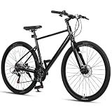 AVASTA 19 Inch Frame Road Adult Hybrid Cycling Bike Bicycle, Gray