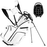 Findway 14 Way Golf Stand Bag, Lightweight Golf Bag with Stand for Men Women, Golf Club Carry Bag with Dual Strap, Full Length Dividers, Multiple Pockets, Golf Ball Holder, Rain Cover Hood