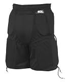 STX Unisex Child Padded Lacrosse Goalie Pants, Black, Small-Medium US