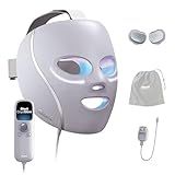 Shark CryoGlow LED Face Mask with Under-Eye Cooling, Anti-Ageing & Blemish Repair, Red & Blue LED, Infrared Light Therapy, USB-C, Remote Control, Storage Bag, Lilac Chill, FW312PL