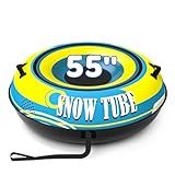 EPN 55'' Heavy Duty Snow Tube with Premium Oxford Covers and Handles for Adults, Thickened Bottom Inflatable Snow Sled Sledding Toboggan Winter Outdoor Fun