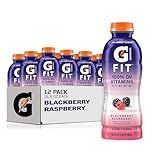 Gatorade Fit Electrolyte Beverage, Healthy Real Hydration, Blackberry Raspberry, 16.9.oz Bottles (12 Pack)