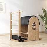 PAETA Pilates Ladder Barrel, Wooden Spine Corrector Pilates Machine for Home Workout, Pilates Arc for Balance, Core Strengthening and Stretching