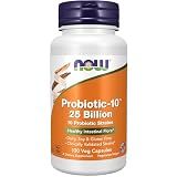 NOW Supplements, Probiotic-10™, 25 Billion, with 10 Strains, 100 Veg Caps