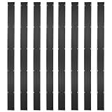 Black Ice 8-Pack 7' x 10" Snowmobile Trailer Ski Guides for Transporting Trailers and Truck Beds - Heavy-Duty Outdoor Accessories for Friction-Free Loading and Transport
