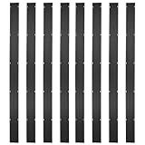 Black Ice 8-Pack 7' x 10" Snowmobile Trailer Ski Guides for Transporting Trailers and Truck Beds - Heavy-Duty Outdoor Accessories for Friction-Free Loading and Transport
