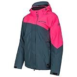 KLIM Women's Allure Gore-Tex Insulated Snowmobile Jacket - Size Medium - Petrol - Knockout Pink