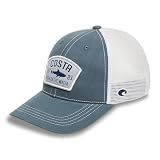 Costa Del Mar Mens Costa Chatham Shark Twill Trucker Hat, Shark, One Size