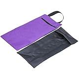ACKEIVTO Yoga Sand Bags - 2 Bag with Inner Waterproof Bag - Prop for Adding Weight and Support (Purple)