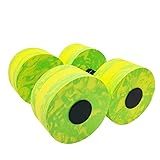Aquatic Exercise Dumbbell Set of 2 for Water Aerobics, High-Density EVA-Foam Water Weights, Pool Fitness Equipment for Unisex Adults (Circle)