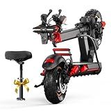 AONIU M4 Electric Scooter for Adults with seat 25-30 mph Fast Speed Heavy Duty 300 lbs 31 Miles Long Range Foldable e Scooter 10 inch Off Road Tires Mobility Folding e Scooters for Girls Men Teens.