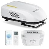 FOGATTI RV AC Unit 16K BTU, with Heat Pump, Non-Ducted, White