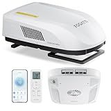 FOGATTI RV AC Unit 16K BTU, with heat pump and Cooling, with WiFi and Remote Control, Quiet AC, Low Profile Rooftop Air Conditioner RV Easy Install Non-Ducted, White, InstaCool Ultra