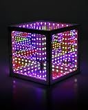 Infinity Mirror Hyper Cube LED Light, RGB Gaming Room Decor, 4Inches