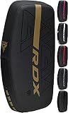 RDX Thai Pads Curved Kickboxing Muay Thai with Solid Handle Grip, Maya Hide Leather KARA Strike Shield for Knees Elbows Kicks Punches, Coaching Training Boxing MMA Martial Arts Taekwondo Combat Sports