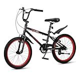 BGGFNZ 20 Inch Kids Bike BMX Style Boys Bike Ages 7-12, Lightweight Kids' Bicycles with Adjustable Seat, Children Bicycle for Kids, Front V-Brake & Rear Coaster Brake (Red)
