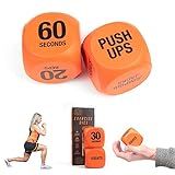 Phoenix Fitness Exercise Dice - Workout Dice Game for Cardio, HIIT Training and Exercise Classes - Full Body Training includes Push Ups, Squats, Jumping Jacks, Crunches & Wildcard - Home and Gym