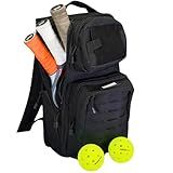 Professor Pickleball CourtCommander Pickleball Backpack - Lightweight & Efficient Pickleball Bag - Holds 4 Paddles, 6 Balls, & Cup Holder - Tactical Style