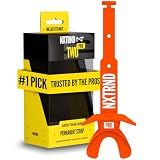 Nxtrnd Two Pro Football Mouth Guard, Permanent Strap, Fits Adult & Youth (Orange)