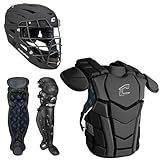 Optimus Champion Plus Catcher's Kit, Youth, Black