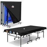 Zettum Ping Pong Table Cover - Table Tennis Cover Waterproof & Heavy Duty, 600D Covers for Table Tennis, Indoor Outdoor Table Covers Fits Universal 9x5 FT Tables Folding & Flat Tables