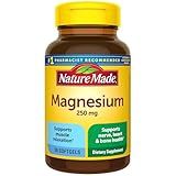 Nature Made Magnesium 250 mg, Magnesium Supplements for Men and Women, Support for Muscle, Heart, Bone and Nerve Health, 90 Softgels, 90 Day Supply