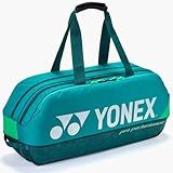 YONEX Pro Tournament Bag | Durable Lightweight Functional Breathable Multi-Compartment Tennis & Badminton Bag for Sport Gear, Dark Green