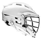 Cascade CS-R Lacrosse Helmet (White Shell/Silver Facemask) - Youth