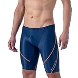 MY KILOMETRE Men's Athletic Swimsuit PBT Men Swim Jammers Durable Competitive Swim Team Suit Athletic Swimming Shorts Dark Blue..