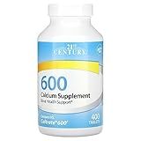 21st Century Calcium Supplement, 600 mg, 400 Count