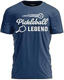 TeeUnion Funny Pickleball T-Shirt - Hilarious Sports Graphic Shirt for Pickleball Players Heather Navy