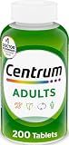 Centrum Multivitamin for Adults 18 and Over, 200 Tablets