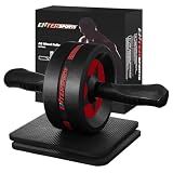 Ab Roller Wheel for Abs Workout - Abdominal Exercise Equipment with 2 Knee Pads for Home Gym, Core Strength Training, Fitness Equipment for Men & Women